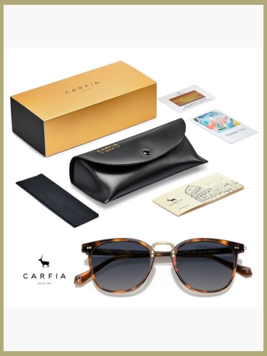 Round Acetate Polarized Sunglasses for Women Retro Metal Bridge Shades